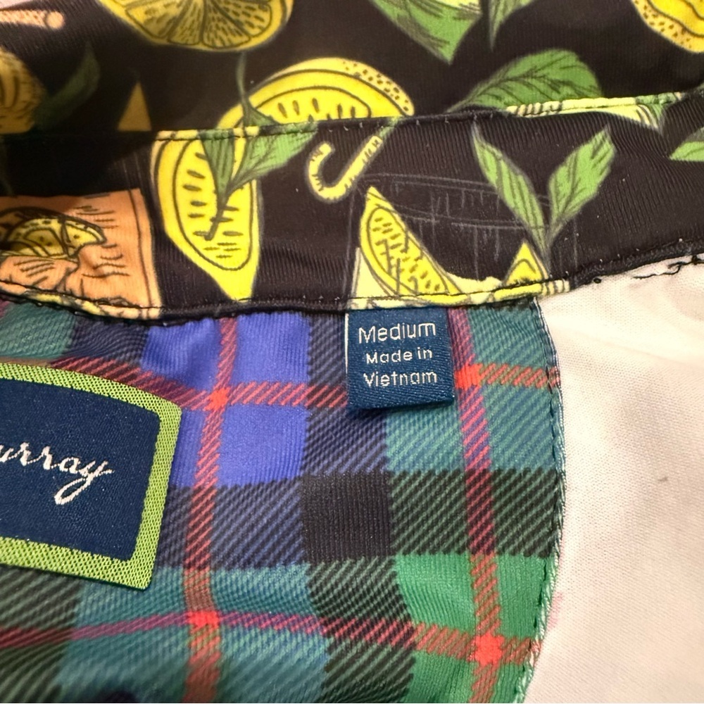 William Murray Golf Lemon Print Men's Shirt - Picture 10 of 15
